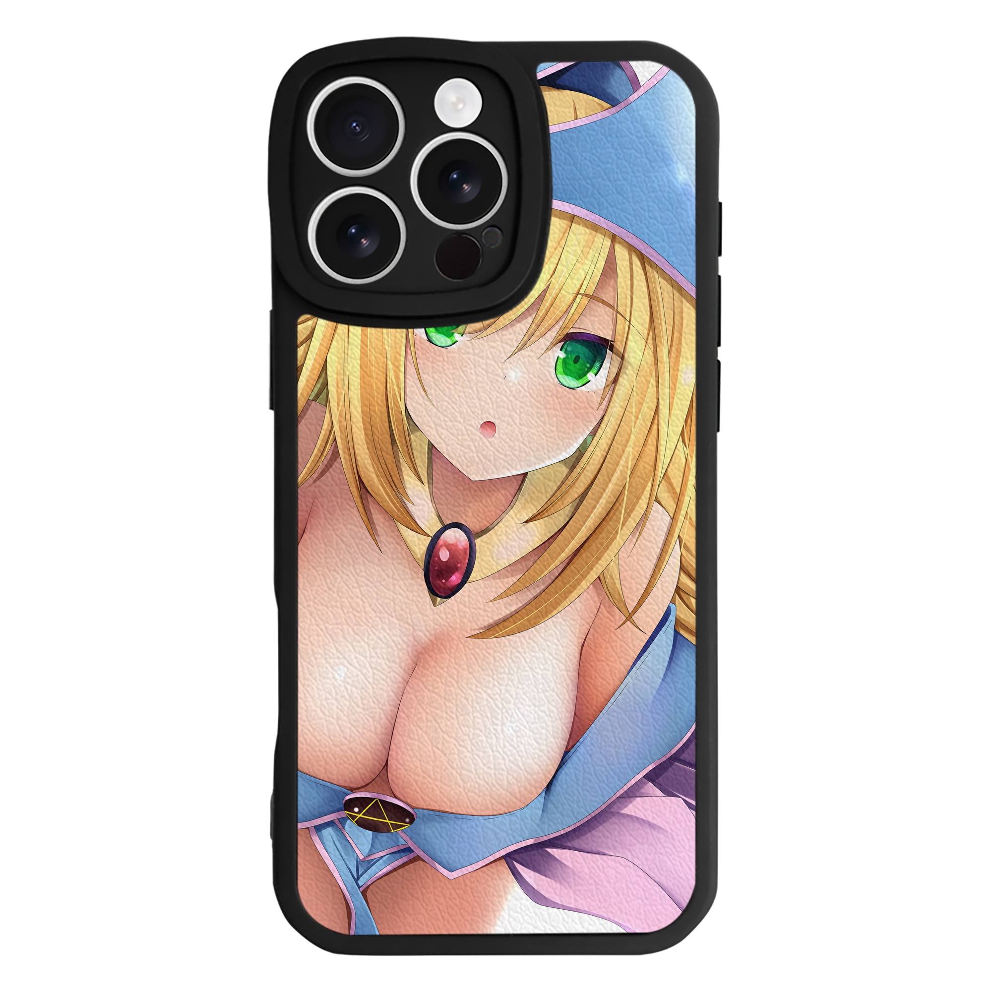 （画像用） 遊☆戯☆王 Yu-Gi-Oh! 【iPhone 16シリーズ対応】シリコンスマホケース（レザー調） 材質：シリコン